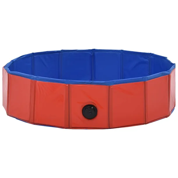 basen-dla-psa-80x20-cm-czerwony-pvc-kolor-czerwony
