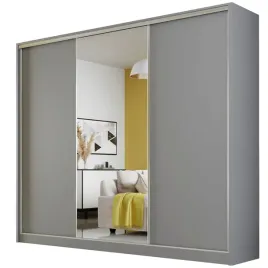 szafa-przesuwna-meblo-1-250-szara-garderoba-lustro