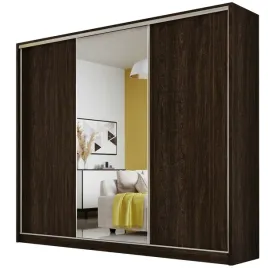 szafa-przesuwna-meblo-1-250-wenge-garderoba-lustro