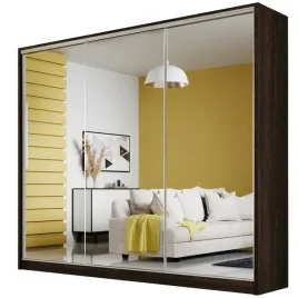 szafa-przesuwna-meblo-2-250-wenge-garderoba-lustro