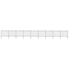 ogrodzenie-z-pretow-z-grotami-stalowe-153-x-15-m-czarne