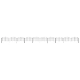 panele-ogrodzeniowe-z-grotami-stal-125-15-x-17-m-czarne