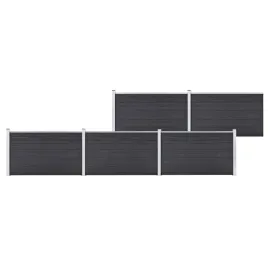 ogrodzenie-ogrodowe-wpc-872x106-cm-szare