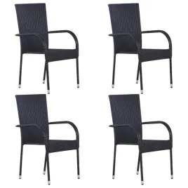 sztaplowane-krzesla-ogrodowe-4-szt-polirattan-czarne