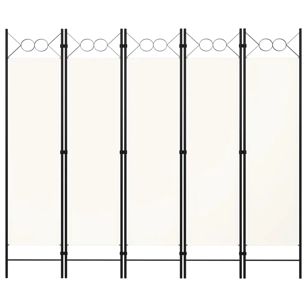 parawan-5-panelowy-kremowy-200-x-180-cm