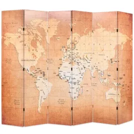 skladany-parawan-228x170-cm-mapa-swiata-zolty