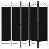 parawan-5-panelowy-czarny-200-x-180-cm-stan-nowy