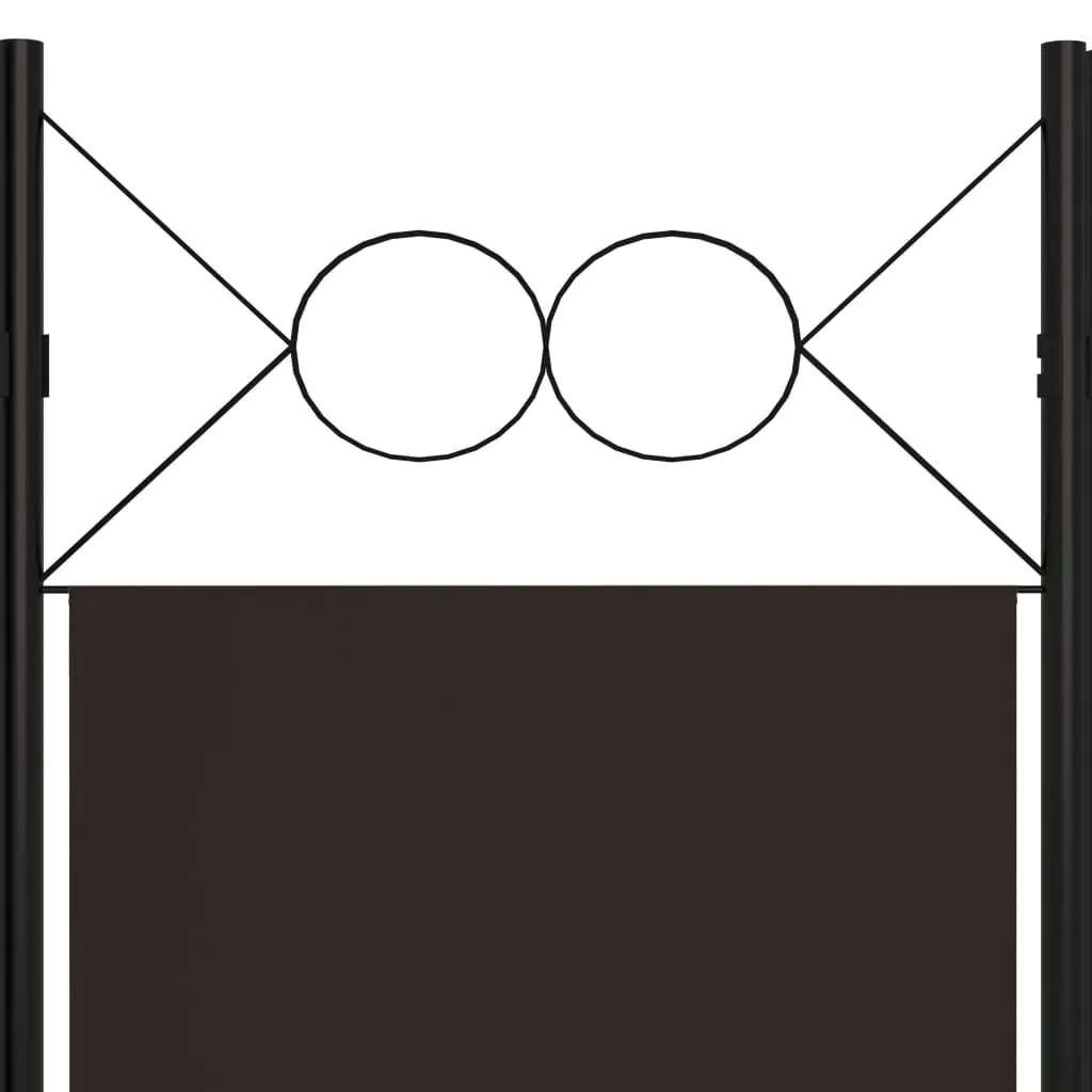 parawan-6-panelowy-brazowy-240-x-180-cm