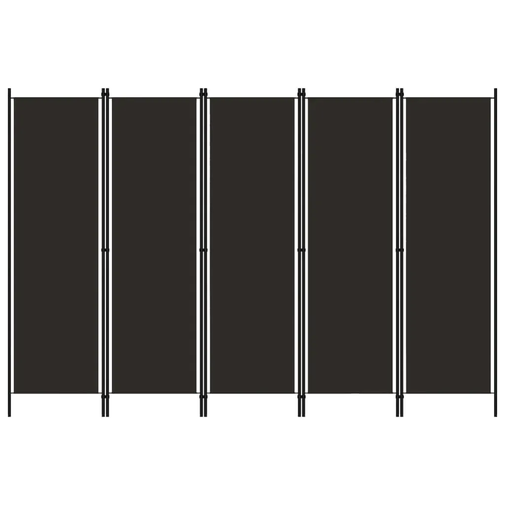 parawan-5-panelowy-brazowy-250-x-180-cm