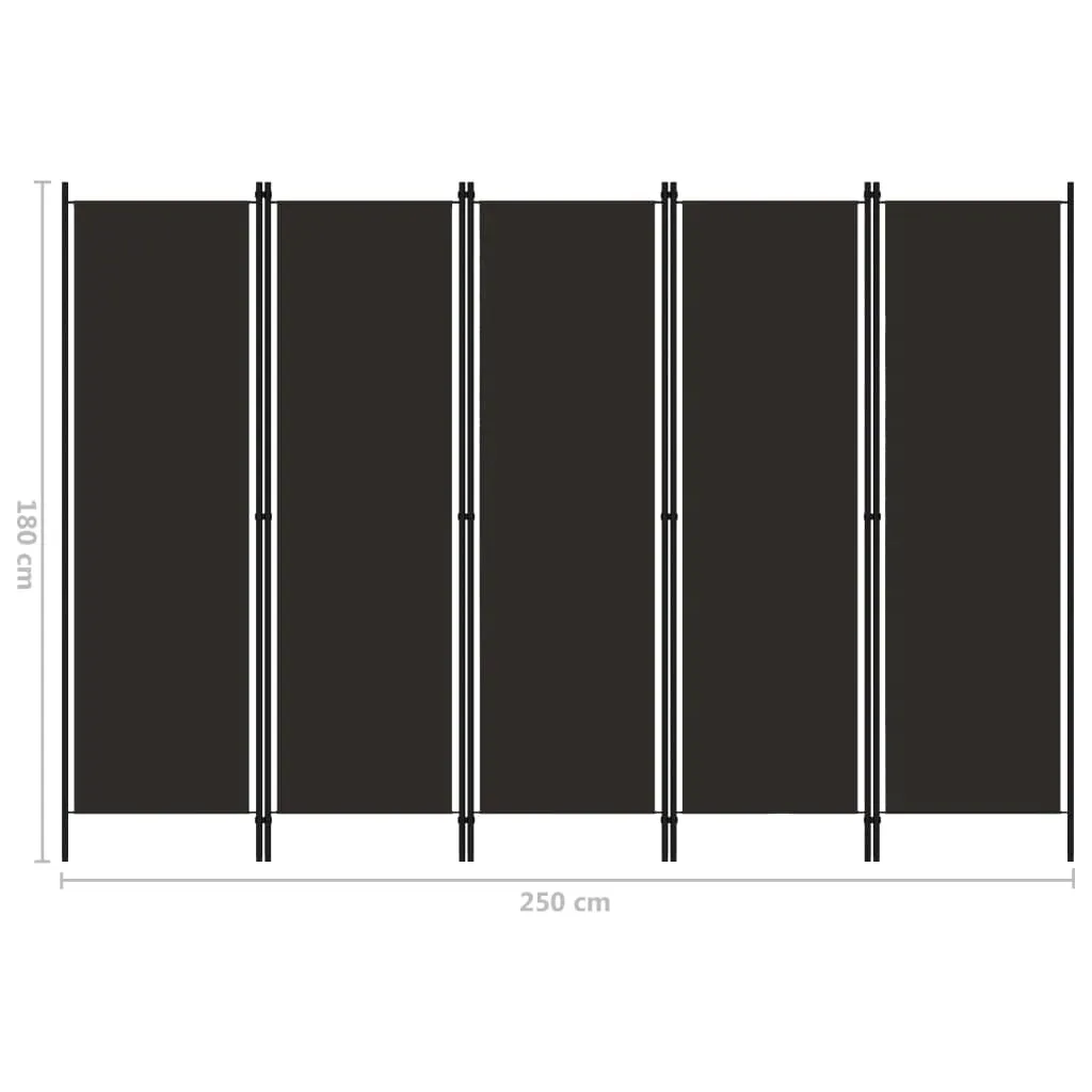 parawan-5-panelowy-brazowy-250-x-180-cm