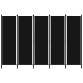 parawan-5-panelowy-czarny-250-x-180-cm