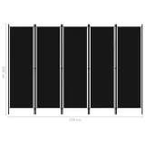 parawan-5-panelowy-czarny-250-x-180-cm-stan-nowy