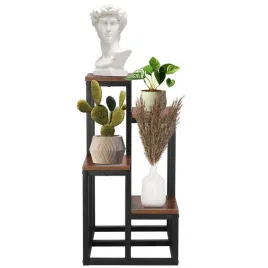 kwietnik-metalowy-675-cm-stojak-na-kwiaty-z-4-polkami-loft-czarno-brazowy