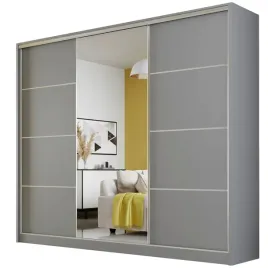 szafa-przesuwna-meblo-4-250-szara-garderoba-lustro