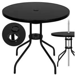 stol-ogrodowy-okragly-na-taras-ogrod-80-cm-czarne-szklo-hartowane-z-otworem