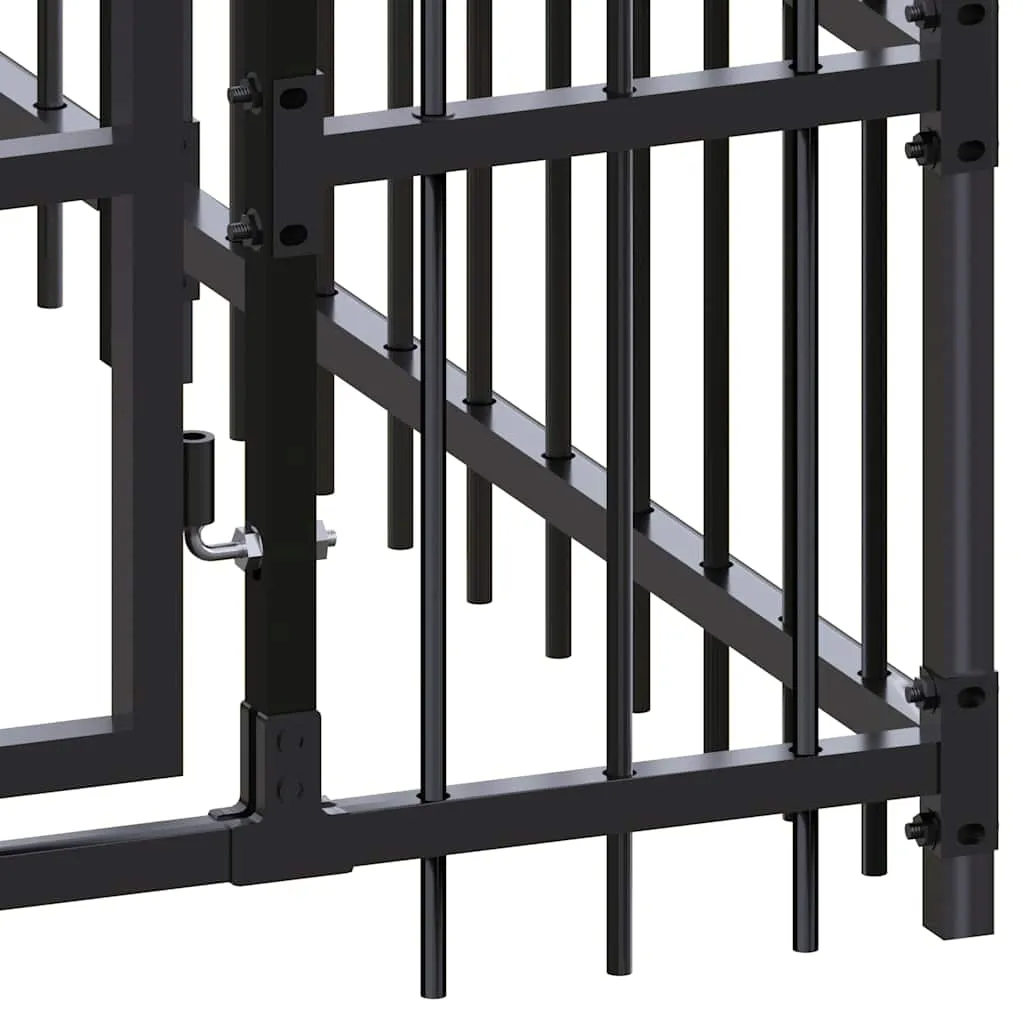 kojec-dla-psa-576x192x200-czarny-stan-nowy