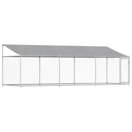 kojec-dla-psa-6x2x2m-szary-stal-galwanizowana