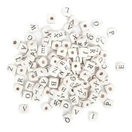 koraliki-drewniane-litery-100szt