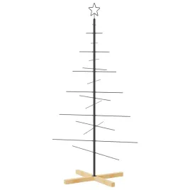 metalowa-choinka-z-drewniana-podstawa-czarna-150-cm