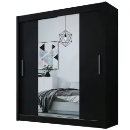 szafa-przesuwna-doti-2-150-garderoba-czarna-lustro