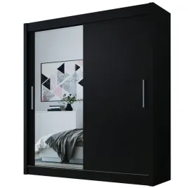 szafa-przesuwna-doti-1-150-garderoba-czarna-lustro