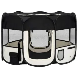 kojec-skladany-dla-psa-110x110x58-cm-czarno-kremowy