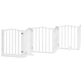 skladana-bramka-dla-psa-z-drzwiami-6-paneli-biala-300-cm