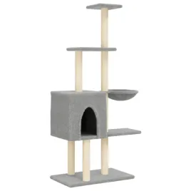 drapak-dla-kota-wielofunkcyjny-szary-72x345x145-cm