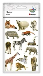 naklejki-wypukle-miekkie-zwierzeta-mix-13szt