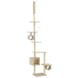 drapak-dla-kota-z-sizalowymi-slupkami-260-cm-bezowy