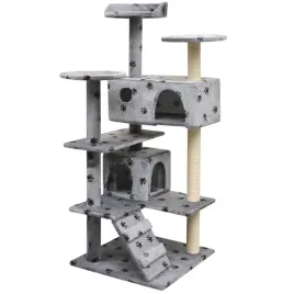 drapak-dla-kota-125-cm-szary-ze-wzorem-w-kocie-lapki
