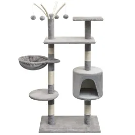 drapak-dla-kotow-szary-96-x-35-x-125-cm-z-domkiem-i-hamakiem