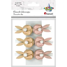 ozdoba-drewniana-klamerki-zajaczki-6szt
