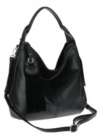 torebka-damska-worek-shopper-a4-pojemna-na-ramie-z-fredzlami-mc748-czarna
