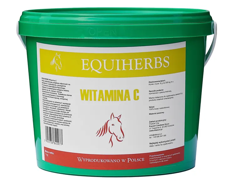 Witamina C dla koni 1 kg EQUIHERBS wspomaga odporność organizmu