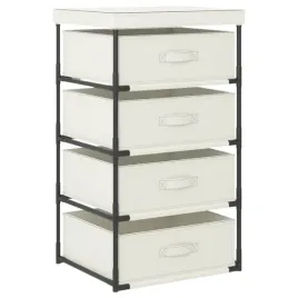 vidxl-regal-z-4-koszami-z-tkaniny-stalowy-kremowy