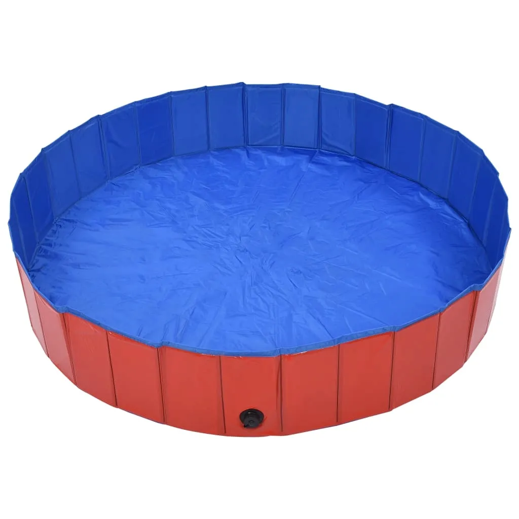 basen-dla-psa-czerwony-pvc-160x30-cm-stan-nowy