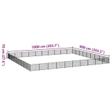 kojec-dla-psa-czarny-90-m-stalowy-material-wykonania-metal