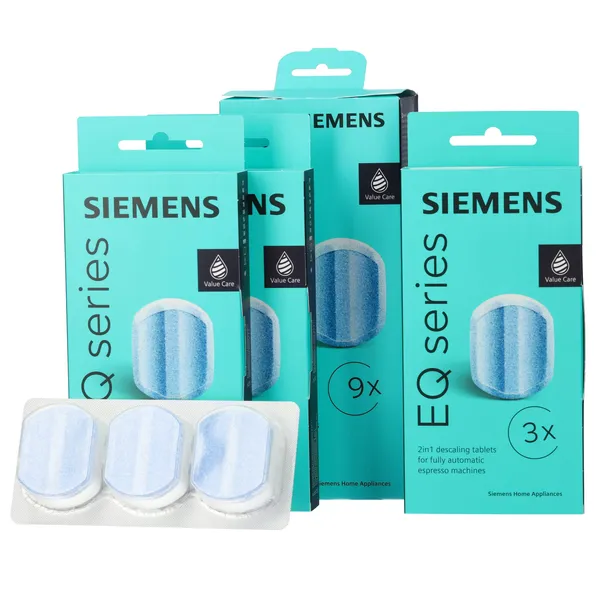 Tabletki odkamieniające Siemens TZ80032A do ekspresów Siemens EQ, 9szt