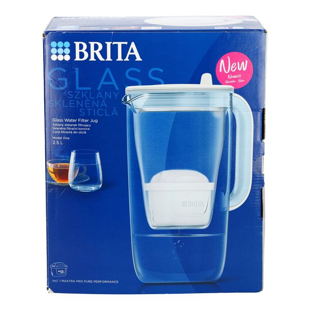 BRITA Glass szklany dzbanek niebieski z filtrem MAXTRA PRO Pure Performance
