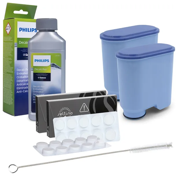 2x Filtr wody do ekspresu PHILIPS LatteGo+odkamieniacz CA6700 + 2x tabletki