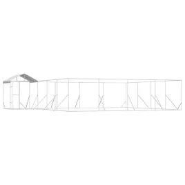 kojec-dla-psa-z-dachem-srebrny-10x8x25m-stal-galwanizowana