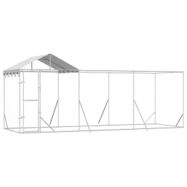 kojec-dla-psa-z-dachem-srebrny-6x2x25-m-stal-galwanizowana