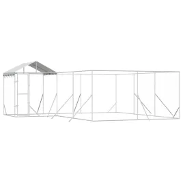 kojec-dla-psa-z-dachem-srebrny-6x6x25-m-stal-galwanizowana