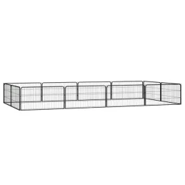 kojec-dla-psow-z-malowanej-proszkowo-stali-czarny-400x200x50-cm