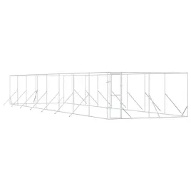 kojec-zewnetrzny-dla-psa-srebrny-4x16x2-m-stal-galwanizowana