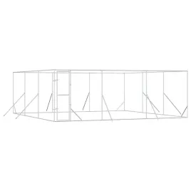 kojec-zewnetrzny-dla-psa-srebrny-6x6x2-m-stal-galwanizowana