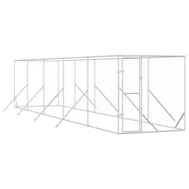 klatka-dla-psa-2x10x2m-srebrna