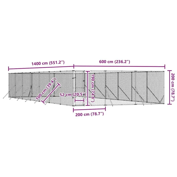 kojec-dla-psa-6x14x2m-srebrny-wysokosc-produktu-200-cm