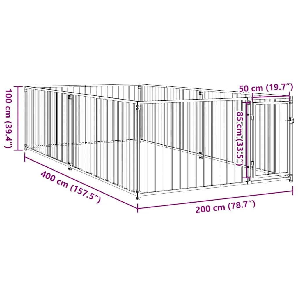 kojec-dla-psa-200-x-400-x-100-cm-stan-nowy